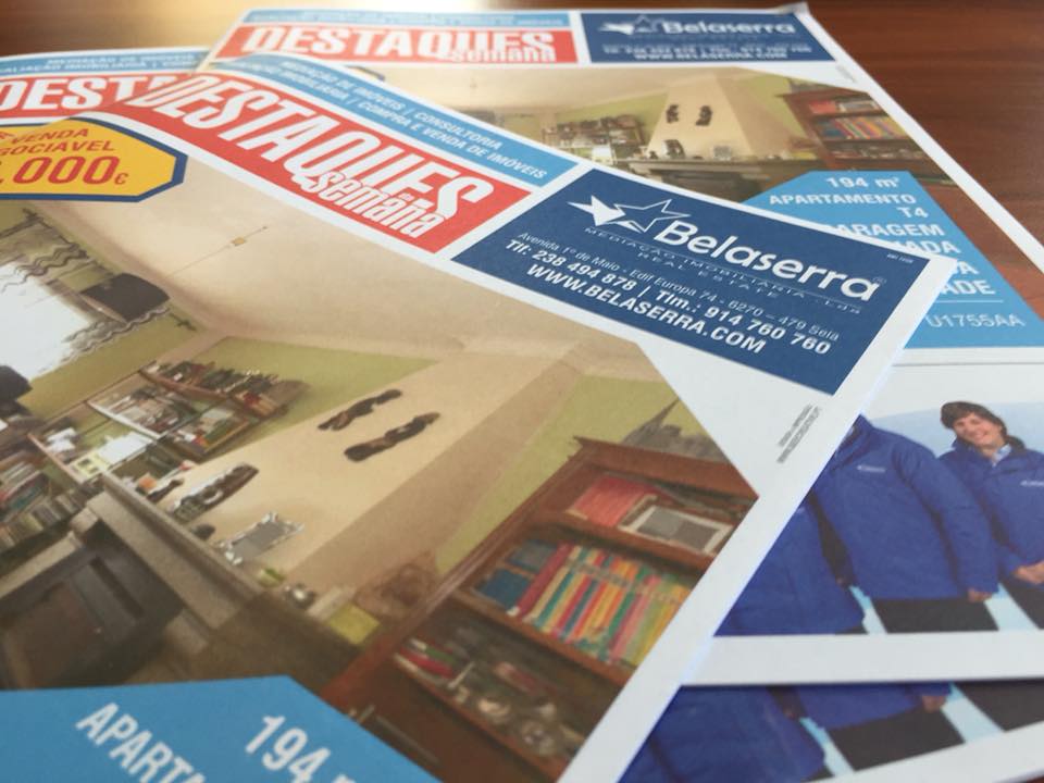 Design e produção de jornais promocionais BELASERRA.