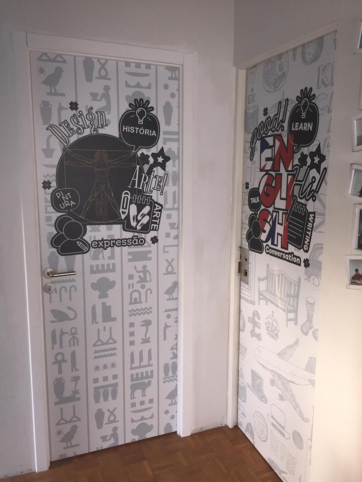 Decoração de interiores (portas) – MENTE FLUORESCENTE – SEIA