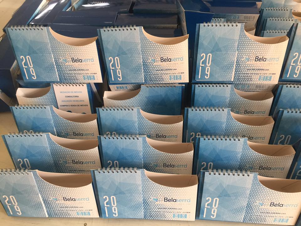 Desenvolvimento de calendários porta canetas. Modelo exclusivo para o nosso cliente Belase