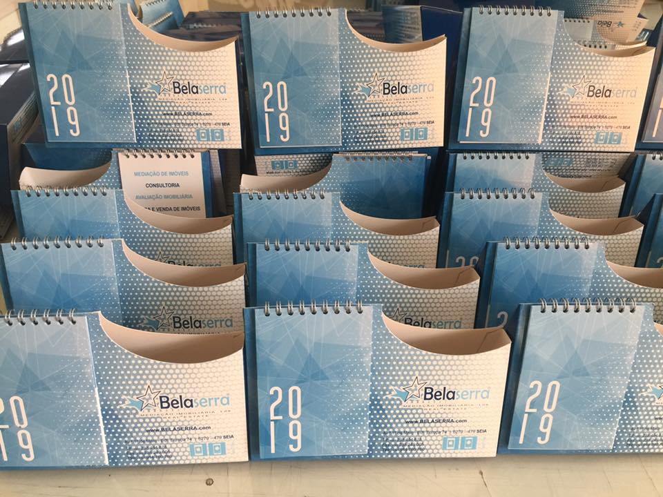Desenvolvimento de calendários porta canetas. Modelo exclusivo para o nosso cliente Belase