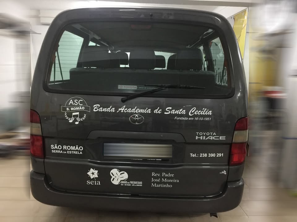 Decoração de viatura BANDA ACADEMIA DE SANTA CECÍLIA – São Romão